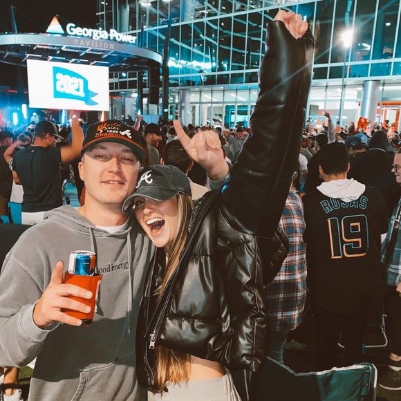 Zara Faux Leather Puffer Jacket - Picture 4 of 5